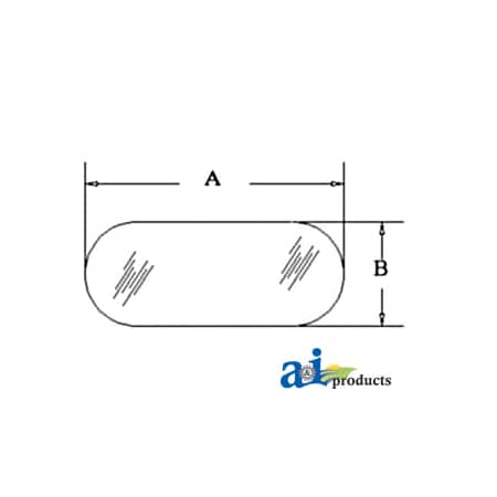 A & I Products Glass, Rear, Lower 25.25" x17" x4" A-D7NN94420N26A